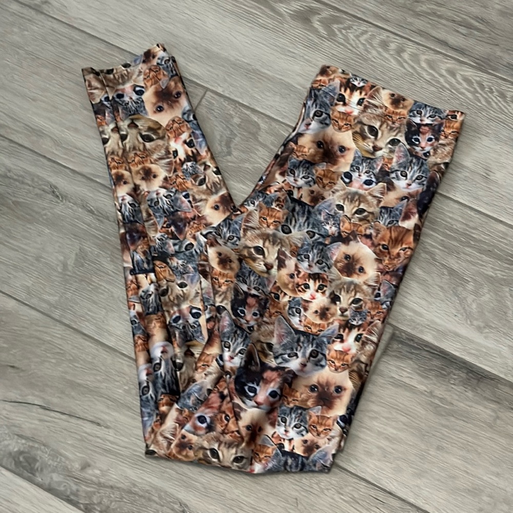 BlackMilk Crazy Cat Lady Leggings size Medium